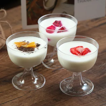 50pcs Goblet round mouth champagne glass wedding birthday Christmas party pudding ice cream cake dessert plastic cups 140ml
50pcs Goblet round mouth champagne glass wedding birthday Christmas party pudding ice cream cake dessert plastic cups 140ml