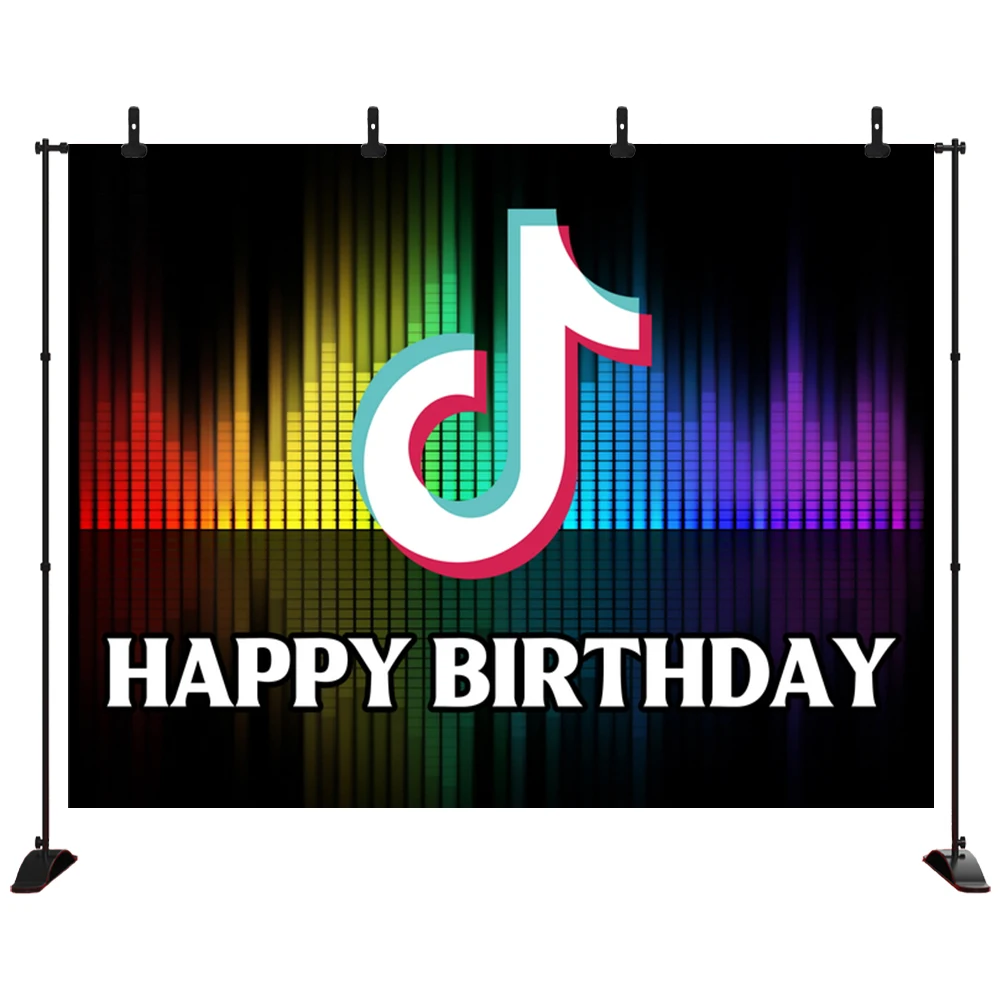 Musical Symbol Tok Tik Background For Photo Studio Beating Audio Frequency Birthday Party Photography Backdrop Photo Booth
Musical Symbol Tok Tik Background For Photo Studio Beating Audio Frequency Birthday Party Photography Backdrop Photo Booth