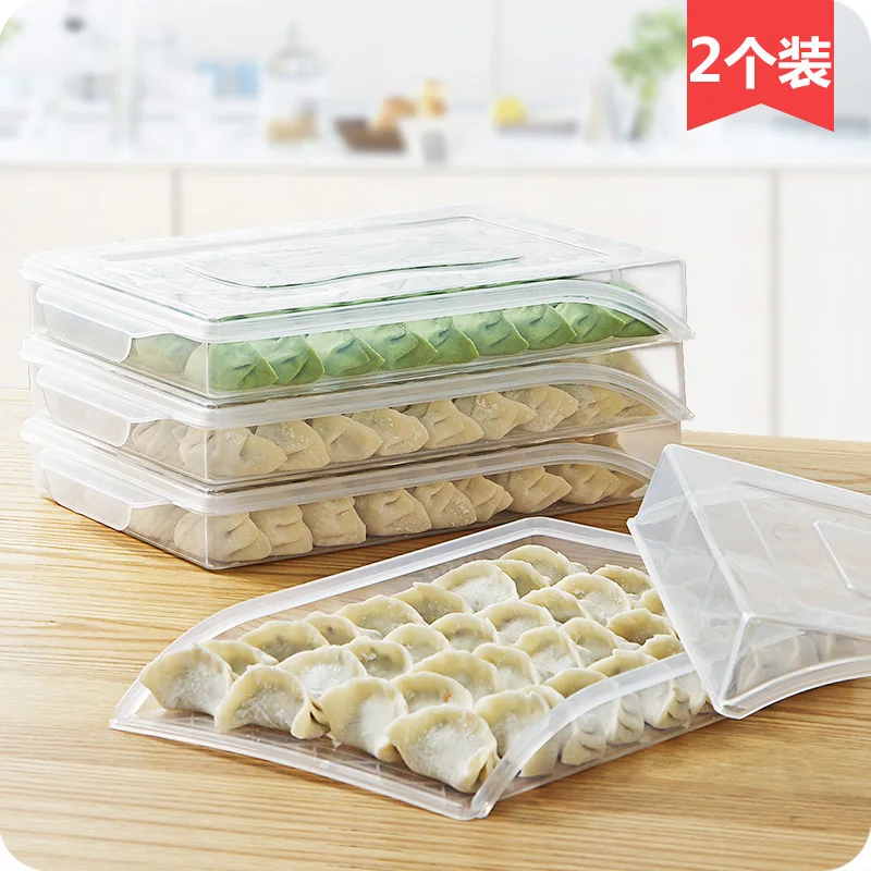 Kitchen Rangement Dumpling Tray Household Multi-layer Grid Frozen Dumpling Box Refrigerator Organizer Fresh Storage Box 2PCS/Lot
Kitchen Rangement Dumpling Tray Household Multi-layer Grid Frozen Dumpling Box Refrigerator Organizer Fresh Storage Box 2PCS/Lot