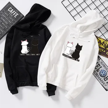 BEFORW 2019 Hoodies Unisex Black White Couple Cat Hoodie Jumper Men Women Casual Printed Sweatshirt Long Sleeve Hoodie
BEFORW 2019 Hoodies Unisex Black White Couple Cat Hoodie Jumper Men Women Casual Printed Sweatshirt Long Sleeve Hoodie