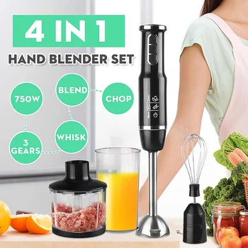4in1 Stainless Steel 750W Immersion Hand Stick 3Mode Adjustable Blender Mixer Vegetable Meat Grinder Chopper Whisk Smoothie Cup
4in1 Stainless Steel 750W Immersion Hand Stick 3Mode Adjustable Blender Mixer Vegetable Meat Grinder Chopper Whisk Smoothie Cup