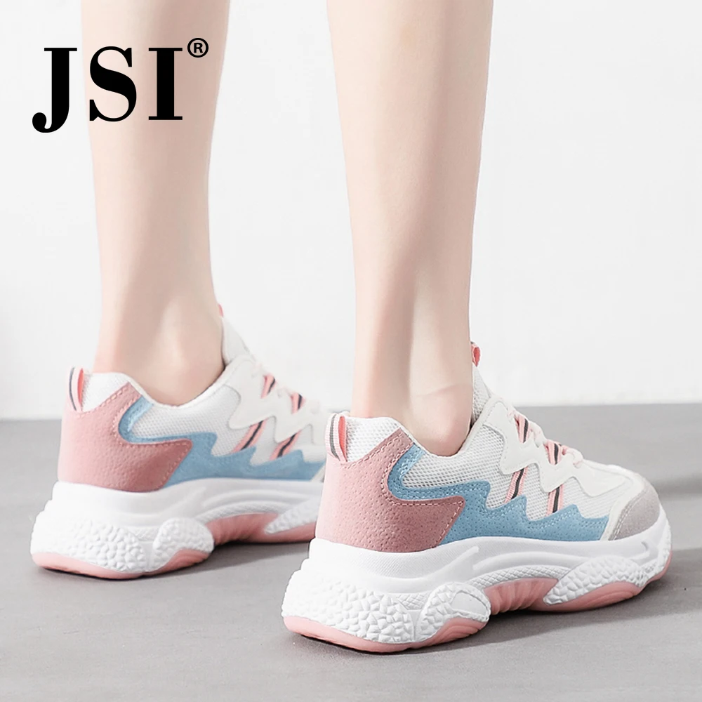 JSI Fashion New Women Sneakers Chunky Round Toe Lace-Up Mixed Colors Air Mesh Casual Shoes Women Breathable Stylish Flats JY5
JSI Fashion New Women Sneakers Chunky Round Toe Lace-Up Mixed Colors Air Mesh Casual Shoes Women Breathable Stylish Flats JY5