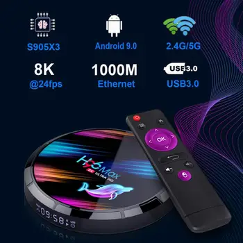 H96 Max Android 9.0 Amlogic S905X3 Quad Core 8Kx4K WiFi BT4.0 Set Top Box Home audio and video equipment
H96 Max Android 9.0 Amlogic S905X3 Quad Core 8Kx4K WiFi BT4.0 Set Top Box Home audio and video equipment