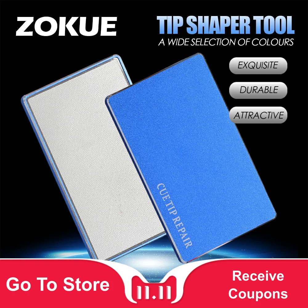 ZOKUE Aluminum Alloy Pool Cue Tip Repairer 6 Colors Options Cue Tip Shaper Tool Durable Conveninent Billiard Accessiories 2019
ZOKUE Aluminum Alloy Pool Cue Tip Repairer 6 Colors Options Cue Tip Shaper Tool Durable Conveninent Billiard Accessiories 2019