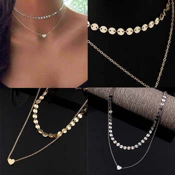 SUQI Fashion stainless steel Boho Coin Choker 2 Layered Necklace multilayer Set Y Lariat Silver Color Bar long Pendant Necklace
SUQI Fashion stainless steel Boho Coin Choker 2 Layered Necklace multilayer Set Y Lariat Silver Color Bar long Pendant Necklace