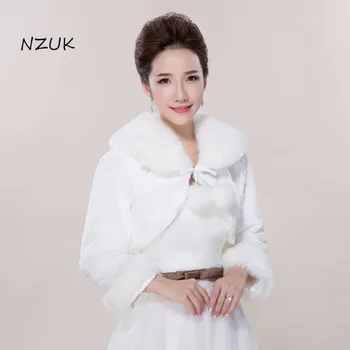 Wedding Jacket Winter Warm White Bridal Wraps Fur Bolero Short Cape Bride Wrap Shawl Wedding Accessories PJ069
Wedding Jacket Winter Warm White Bridal Wraps Fur Bolero Short Cape Bride Wrap Shawl Wedding Accessories PJ069
