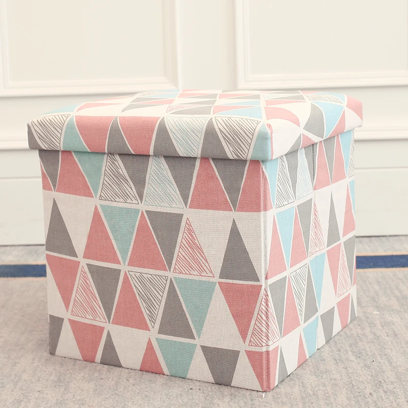 Multifunctional stool storage bench can sit in adult folding chair home sofa to change shoes stool