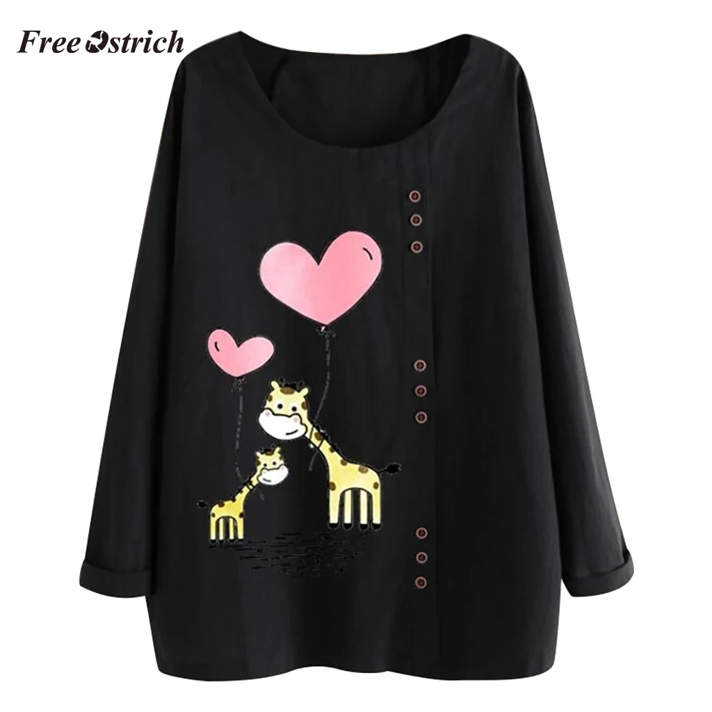 Free Ostrich 5XL Women Casual Loose Long Sleeve O-Neck ladies tops Oversized blusas Plus Size Pullover Women clothes 2019 813
Free Ostrich 5XL Women Casual Loose Long Sleeve O-Neck ladies tops Oversized blusas Plus Size Pullover Women clothes 2019 813