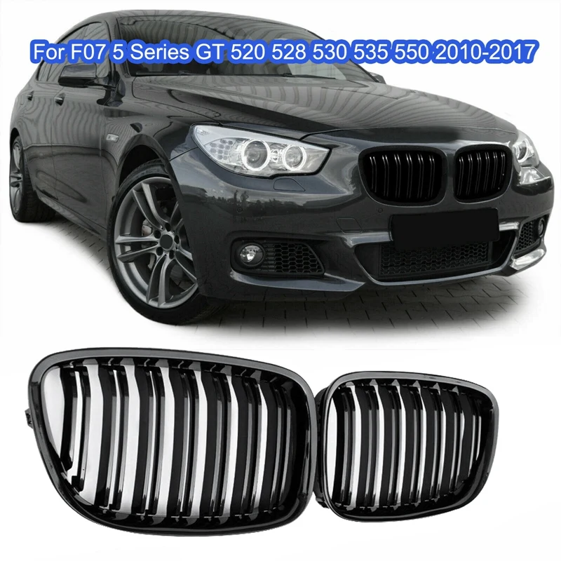 Top!-Glossy Black Front Bumper Hood Kidney Grill Grille For-BMW F07 5 Series GT 520 528 530 535 550 2010-2017 | Автомобили и