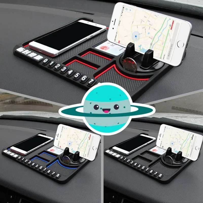 Car Dashboard Multi-Functional Silicone Anti Slip Pad Phone/Card Holder Stand Dash Board Non Slide Sticky Mat
Car Dashboard Multi-Functional Silicone Anti Slip Pad Phone/Card Holder Stand Dash Board Non Slide Sticky Mat