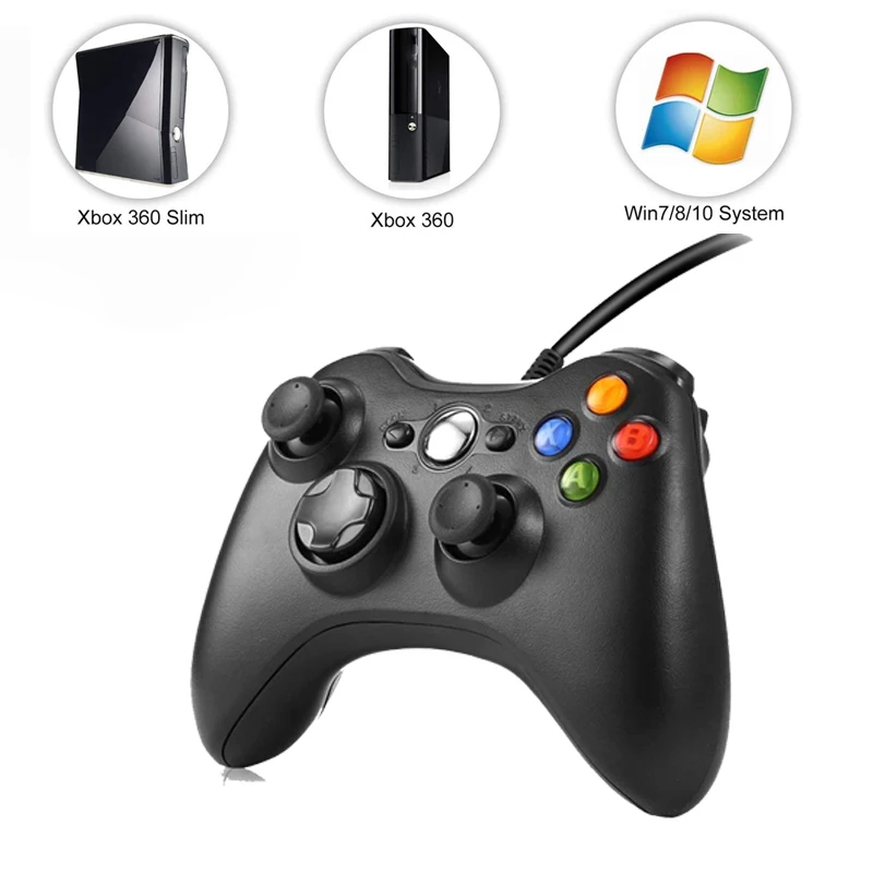 Игровой контроллер Xbox 360 проводное управление Microsoft USB Games Msi Control ler для PC Windows XP 7 8