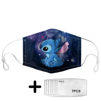 Stitch Face Mask Women Men Kid Reuse Protective Shield Mask For Mouth And Nose Dustproof Windproof With 7pcs Filter Tapa Boca
Stitch Face Mask Women Men Kid Reuse Protective Shield Mask For Mouth And Nose Dustproof Windproof With 7pcs Filter Tapa Boca