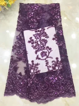 NIAI French African Sequins Lace Fabric 2019 High Quality Lace Material Nigerian Net Lace Fabrics For Women Party Dress
NIAI French African Sequins Lace Fabric 2019 High Quality Lace Material Nigerian Net Lace Fabrics For Women Party Dress