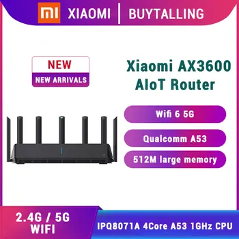 Xiaomi AIoT AX3600 WiFi Router Quad Core A53 1GHz CPU 2.4GHz 5GHz Dual-Band 2976Mbs Gigabit Rate Signal Amplifier modem Wifi 6
Xiaomi AIoT AX3600 WiFi Router Quad Core A53 1GHz CPU 2.4GHz 5GHz Dual-Band 2976Mbs Gigabit Rate Signal Amplifier modem Wifi 6