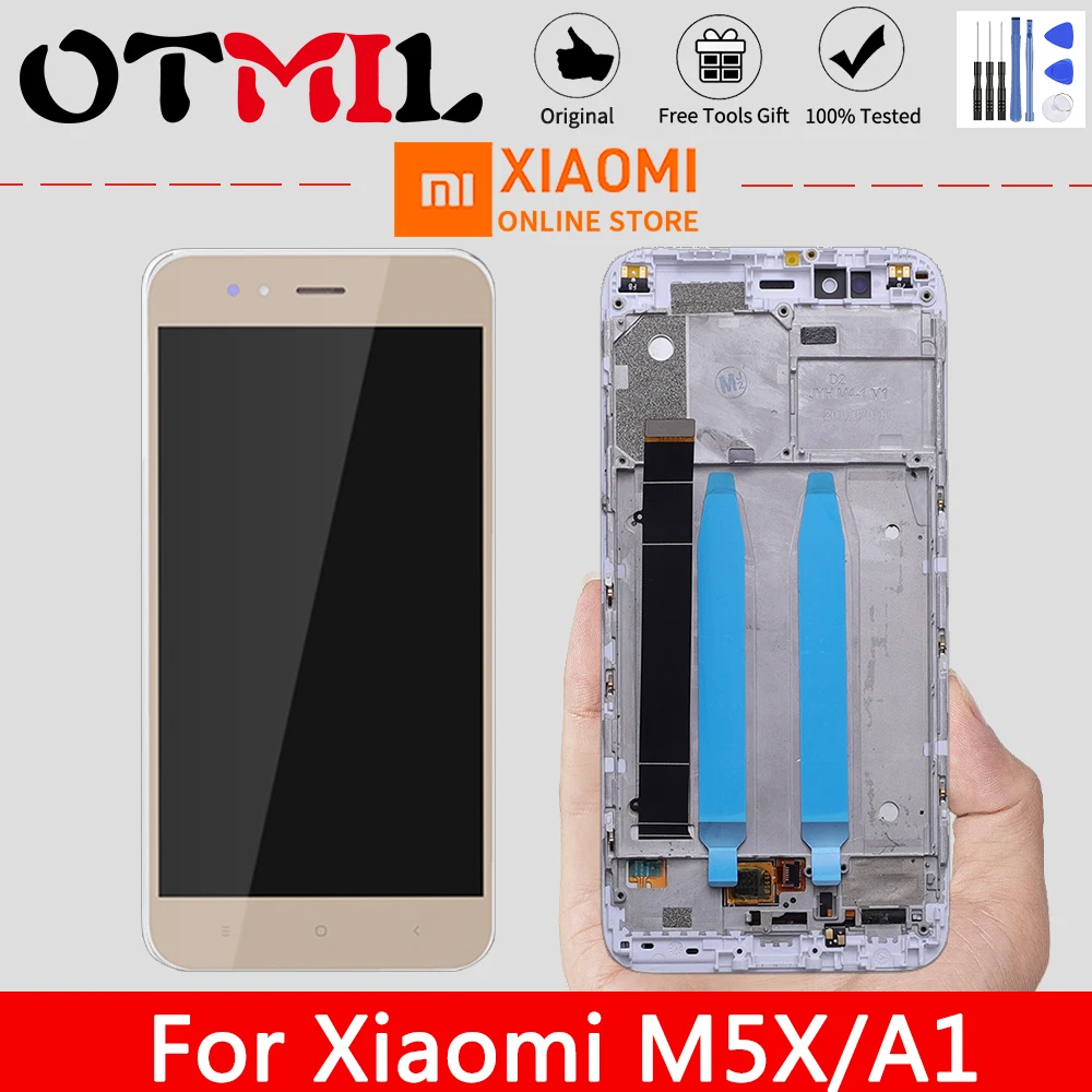 OTMIL Original 5.5" LCD For XIAOMI Mi A1 LCD screen Touch Screen Digitizer Assembly Frame For Xiaomi Mi A1 Mi 5X MI5X Display
OTMIL Original 5.5" LCD For XIAOMI Mi A1 LCD screen Touch Screen Digitizer Assembly Frame For Xiaomi Mi A1 Mi 5X MI5X Display