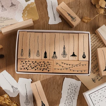 Vintage Lighting series wood stamp light bulb wooden rubber stamps for scrapbooking Handmade card diy stamp Photo Album Craft 
Vintage Lighting series wood stamp light bulb wooden rubber stamps for scrapbooking Handmade card diy stamp Photo Album Craft