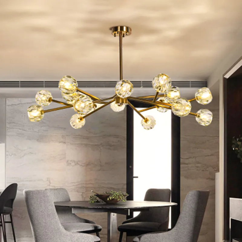 2019 New crystal ball ceiling Lighting Gold branch design lustres ceiling lamp for living dining room cristal lighting fixtures
2019 New crystal ball ceiling Lighting Gold branch design lustres ceiling lamp for living dining room cristal lighting fixtures