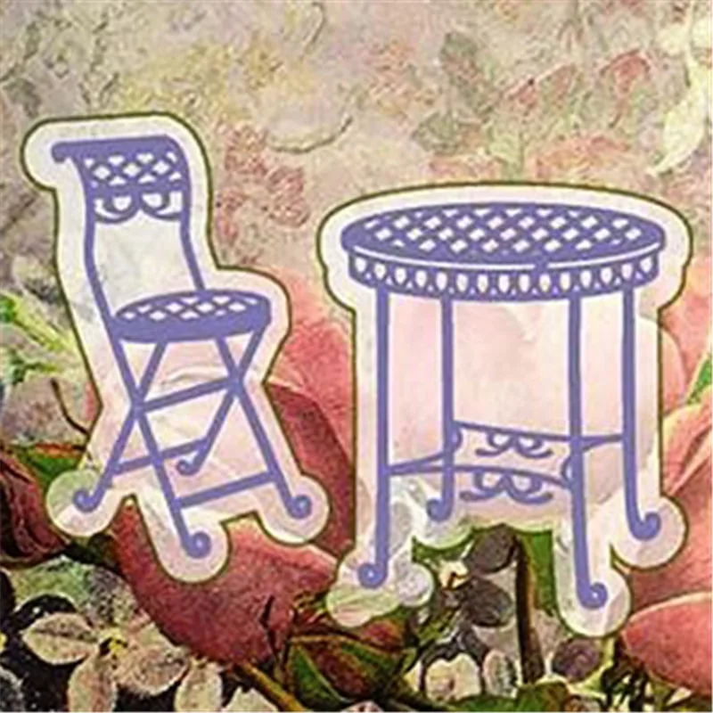 YaMinSanNiO 2Pcs Metal Cutting Dies Scrapbooking for Card Making DIY Embossing Diecuts New Craft Table and Chair Dies 2019
YaMinSanNiO 2Pcs Metal Cutting Dies Scrapbooking for Card Making DIY Embossing Diecuts New Craft Table and Chair Dies 2019