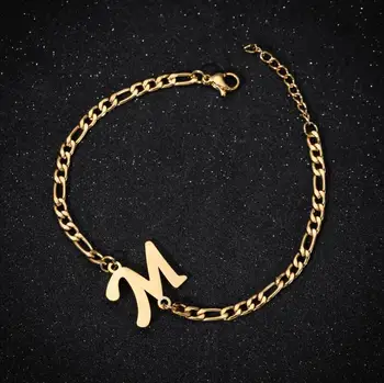 Hfarich Women Statement Chain Adjustable Letter Bracelets Custom Personalized Gold Color Initial Bracelets Bangles Jewelry Gift
Hfarich Women Statement Chain Adjustable Letter Bracelets Custom Personalized Gold Color Initial Bracelets Bangles Jewelry Gift