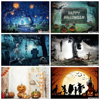 Halloween Backdrop Pumpkin lantern Moon Tree Skeleton Skull Forest Baby Photography Background For Photo Studio Photophone
Halloween Backdrop Pumpkin lantern Moon Tree Skeleton Skull Forest Baby Photography Background For Photo Studio Photophone