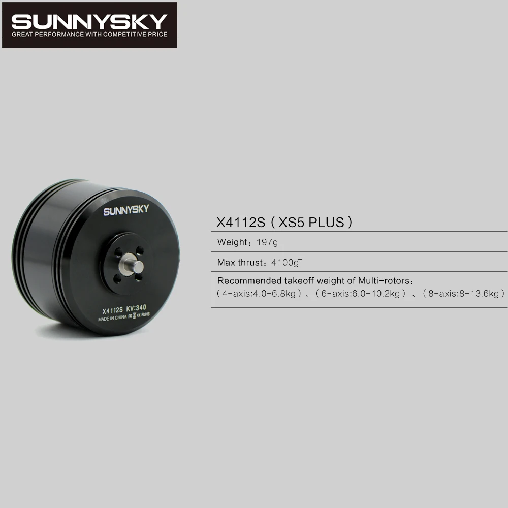 4pcs/lot Sunnysky newest X4112S 340KV 450KV Outrunner Brushless Motor for Multi-rotor Aircraft multi-axis motor disc motor
4pcs/lot Sunnysky newest X4112S 340KV 450KV Outrunner Brushless Motor for Multi-rotor Aircraft multi-axis motor disc motor