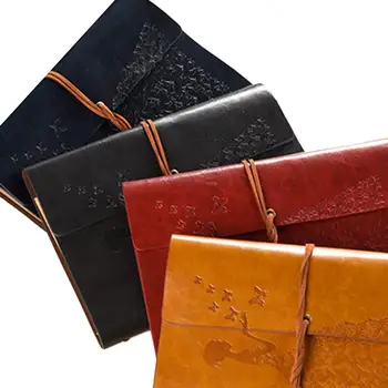Retro Vintage Leather Cover Notebook Blank Diary Butterfly Pattern Note Book Replaceable Traveler Notepad Stationery Suppl
Retro Vintage Leather Cover Notebook Blank Diary Butterfly Pattern Note Book Replaceable Traveler Notepad Stationery Suppl
