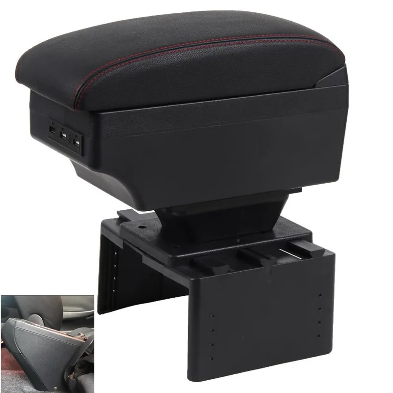 for Fiat stilo Armrest Box car leather arm rest car-styling center console decoration automobile interior | Автомобили и