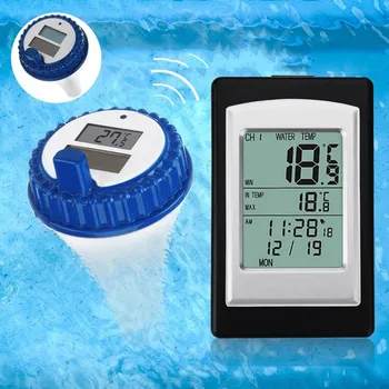 Solar Powered Digital Wireless Swimming Pool Thermometer SPA Floating Temperature Meter With 3 Channels/Time Alarm/Calendar
Solar Powered Digital Wireless Swimming Pool Thermometer SPA Floating Temperature Meter With 3 Channels/Time Alarm/Calendar