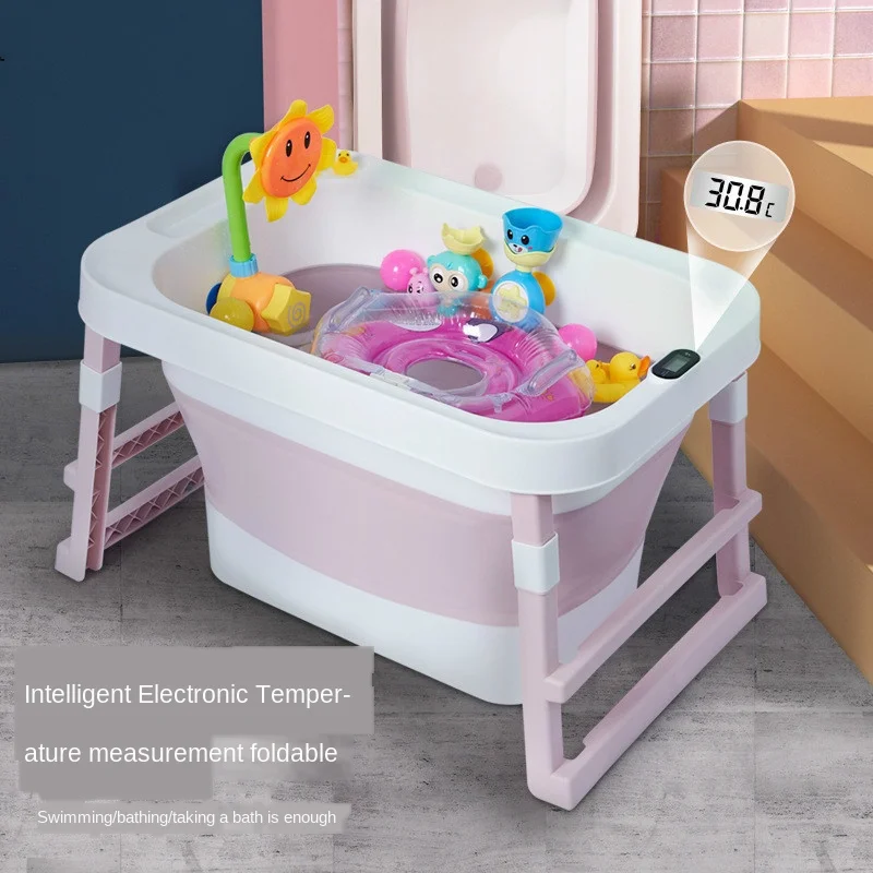 Newborn Bathtub Baby Tubs Children Folding Electronic Temperature Bathing Bucket Large Swimming Home Bathing Bucket for Newborn
Newborn Bathtub Baby Tubs Children Folding Electronic Temperature Bathing Bucket Large Swimming Home Bathing Bucket for Newborn