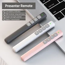 2.4GHz Wireless Presenter Remote Red Light Pointer Presentation Clicker Wireless Presenter PPT Flip Pen with USB Receiver
2.4GHz Wireless Presenter Remote Red Light Pointer Presentation Clicker Wireless Presenter PPT Flip Pen with USB Receiver