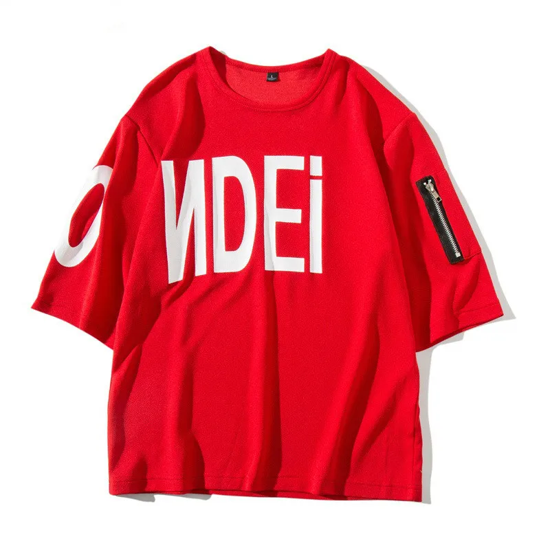 2019 Men's Short Sleeve Fashion Half Sleeve Loose Summer NewLovers Clothes Male T-Shirt Loose Solid Color Shirt Japanese Style
2019 Men's Short Sleeve Fashion Half Sleeve Loose Summer NewLovers Clothes Male T-Shirt Loose Solid Color Shirt Japanese Style