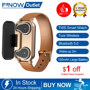 Finow T89 Smart Watch Men with Bluetooth Earphone Women Smart Watch IP67 Support Siri BT Call Fitness Bracelet Smart Band 
Finow T89 Smart Watch Men with Bluetooth Earphone Women Smart Watch IP67 Support Siri BT Call Fitness Bracelet Smart Band