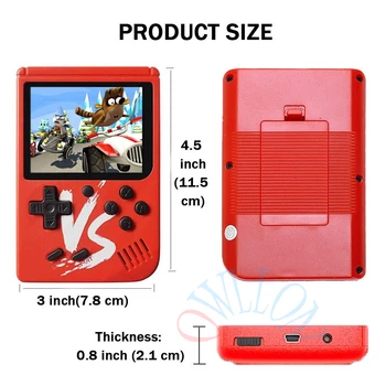 Handheld Game Player Retro Handheld Game Console Built-in 500 Games Support AV Output DoublePlay 2.6 inch Video mini Game Player
Handheld Game Player Retro Handheld Game Console Built-in 500 Games Support AV Output DoublePlay 2.6 inch Video mini Game Player