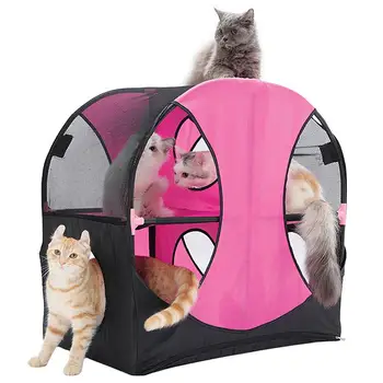 Cat Toy Cat Play Tent Luxury Double Layer Kitten Climbing Frame Detachable Combined DIY Cat Tunnel Jumping Platform
Cat Toy Cat Play Tent Luxury Double Layer Kitten Climbing Frame Detachable Combined DIY Cat Tunnel Jumping Platform