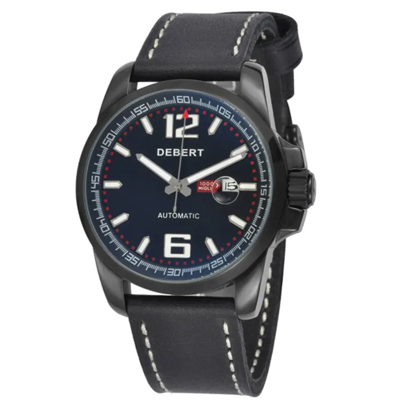 Debert 44mm Seagull Black dial Men's Automatic Machinery Watch 316L SS Calendar Belt Type Mens Watch waterproof sapphire glass
Debert 44mm Seagull Black dial Men's Automatic Machinery Watch 316L SS Calendar Belt Type Mens Watch waterproof sapphire glass