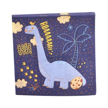 33 X33cm- 80pcs Blue Dinosaur Tissue Cartoon Color Tissue Mouth Cloth Cup Paper Restaurant Paper can dian zhi 
33 X33cm- 80pcs Blue Dinosaur Tissue Cartoon Color Tissue Mouth Cloth Cup Paper Restaurant Paper can dian zhi