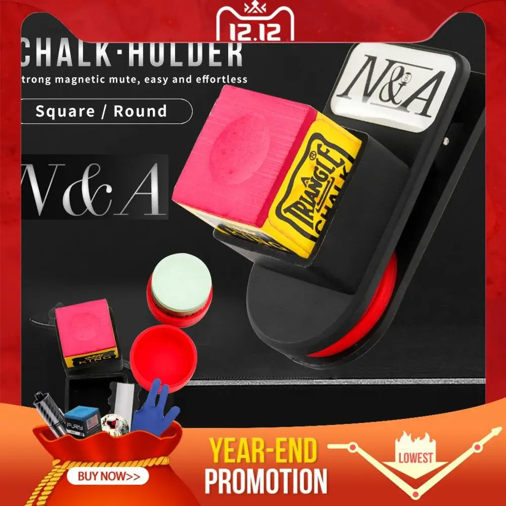 NA Professional Chalk Holder Magnetic Billiard Pool Cue Snooker Chalk Holder Square/Round Silent Carrying Billiards Accessories
NA Professional Chalk Holder Magnetic Billiard Pool Cue Snooker Chalk Holder Square/Round Silent Carrying Billiards Accessories
