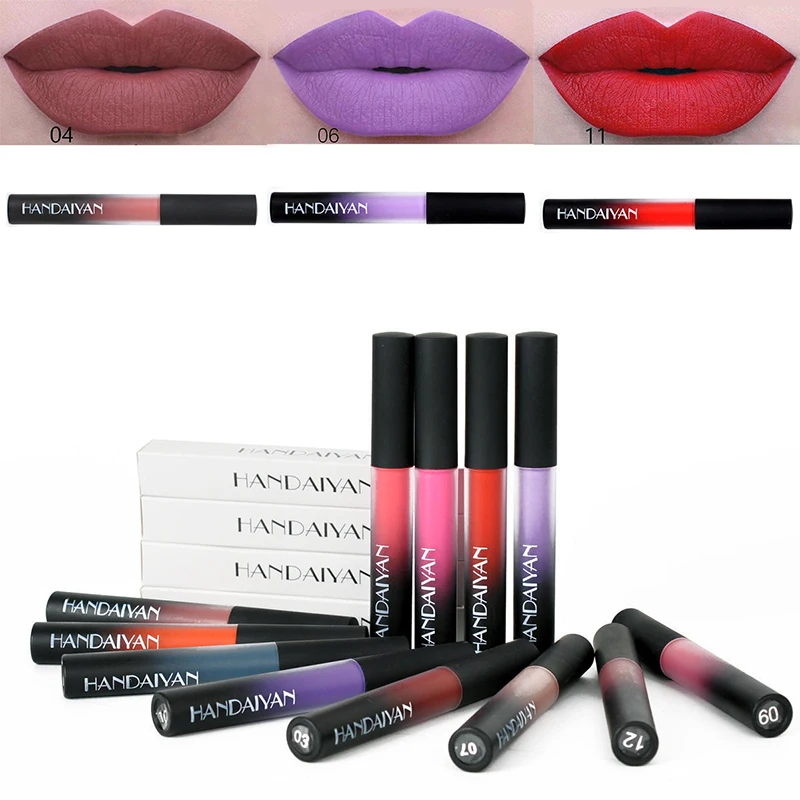 Hot Sale 12 Color Lip Gloss Lip Glaze Sample Matte Long Lasting Non-stick Cup Liquid Lipstick Sexy Waterproof Cosmetic For Women
Hot Sale 12 Color Lip Gloss Lip Glaze Sample Matte Long Lasting Non-stick Cup Liquid Lipstick Sexy Waterproof Cosmetic For Women