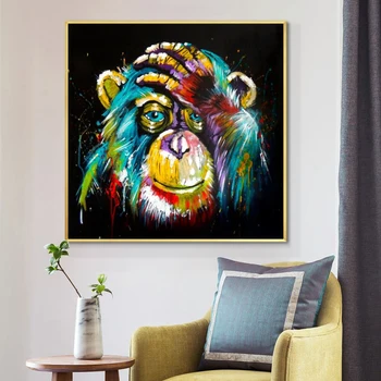 Popular Abstract Thinking Monkey Wall Art Canvas Prints Abstract Animal Art Canvas Paintings Wall Decor Picture For Kids Room
Popular Abstract Thinking Monkey Wall Art Canvas Prints Abstract Animal Art Canvas Paintings Wall Decor Picture For Kids Room