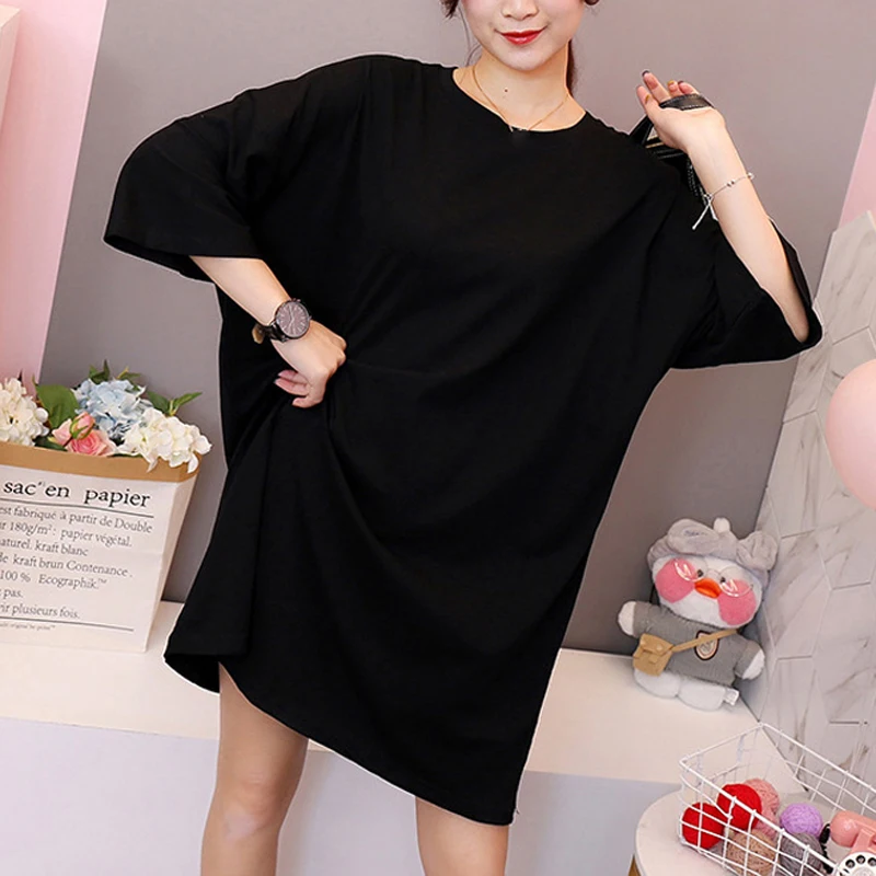 Women's Fashion Korean Casual basic T-Shirt Tops Solid Color Large Round Neck Half Sleeve tshirt
Women's Fashion Korean Casual basic T-Shirt Tops Solid Color Large Round Neck Half Sleeve tshirt