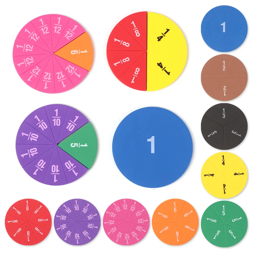Student Teaching Tools Addition And Subtraction Instrument 51 Pcs EVA Round Shaped Fractions Math Learning Tool Fraction Toy
Student Teaching Tools Addition And Subtraction Instrument 51 Pcs EVA Round Shaped Fractions Math Learning Tool Fraction Toy