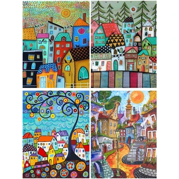 DIY Painting By Numbers Abstract house Frame Kit Oil Coloring By Numbers Wall Art Picture Acrylic Paintings On Canvas Home Decor
DIY Painting By Numbers Abstract house Frame Kit Oil Coloring By Numbers Wall Art Picture Acrylic Paintings On Canvas Home Decor