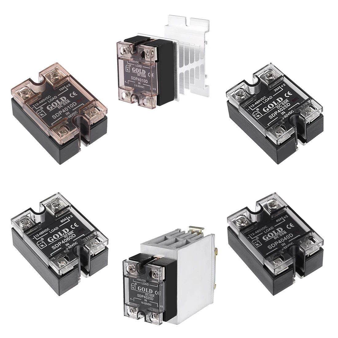 uxcell 1pc Single Phase Solid State Relay Module Input 3.5-32VDC to Output 12-480VDC 25A 40A 60A Widely Usage DC to DC
uxcell 1pc Single Phase Solid State Relay Module Input 3.5-32VDC to Output 12-480VDC 25A 40A 60A Widely Usage DC to DC