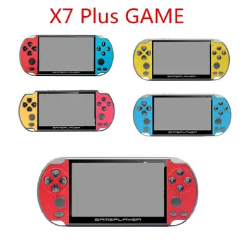 X7 Plus Games Handheld Game Player 5.1 Inch Screen Game Console MP4 Player Camera E Book TV Out TF Video for GBA NES Game
X7 Plus Games Handheld Game Player 5.1 Inch Screen Game Console MP4 Player Camera E Book TV Out TF Video for GBA NES Game