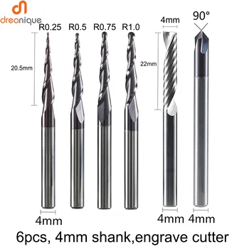 CNC Solid Carbide engraving Bits Milling Cutter WoodWork Set 4mm Shank Router Bits For Carving Wood Tools
CNC Solid Carbide engraving Bits Milling Cutter WoodWork Set 4mm Shank Router Bits For Carving Wood Tools