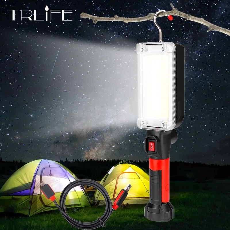 Portable LED Work Lamp Light Flashlight Rechargeable Floodlight COB Maintenance Lamp Magnetic Hook Clip Torch Use 18650 Battery
Portable LED Work Lamp Light Flashlight Rechargeable Floodlight COB Maintenance Lamp Magnetic Hook Clip Torch Use 18650 Battery