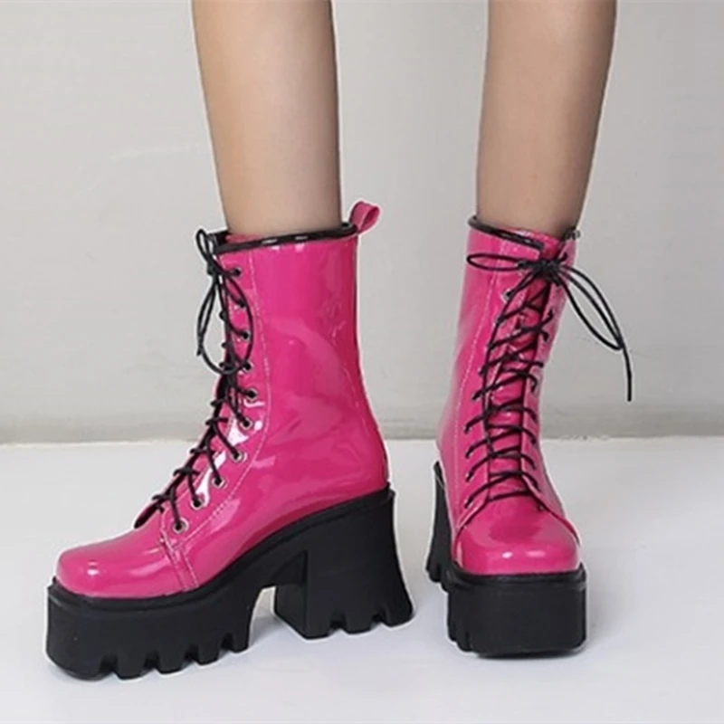 Beautiful Lady's Winter Boots Spring Autumn Fancy Girl's Shoes Booty Students Lace up Ankle Boots Thick Sole Platform
Beautiful Lady's Winter Boots Spring Autumn Fancy Girl's Shoes Booty Students Lace up Ankle Boots Thick Sole Platform
