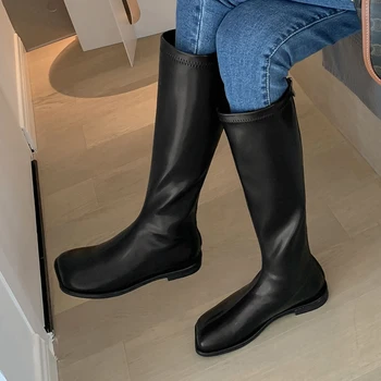 New Arrivals Classic Design Brand Square Toe Chic Winter Shoes Boots Women Genuine Leather Cosy For Walk Riding Boot Female 
New Arrivals Classic Design Brand Square Toe Chic Winter Shoes Boots Women Genuine Leather Cosy For Walk Riding Boot Female