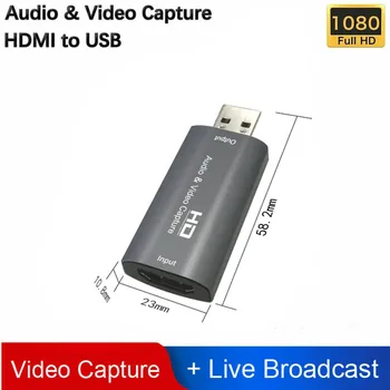 Audio Video Capture Cards HDMI 1080p USB Record Via DSLR Camcorder Action Cam Support 8/10/12 Bit Color Depth
Audio Video Capture Cards HDMI 1080p USB Record Via DSLR Camcorder Action Cam Support 8/10/12 Bit Color Depth