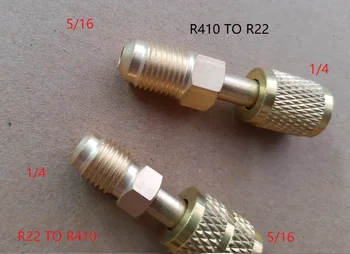 Copper 1/4 turn 5/16 conversion head adapter R410 reducer with valve core air conditioning refilling connector
Copper 1/4 turn 5/16 conversion head adapter R410 reducer with valve core air conditioning refilling connector